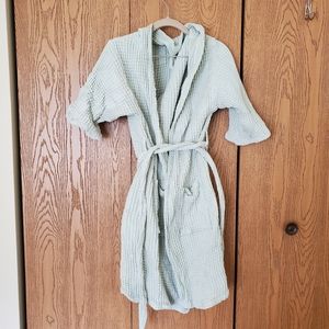 Bathen Waffle Robe in Mint